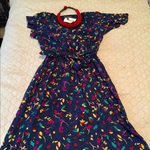 NWTOne Clothing navy blue with 💐midi dress  XS